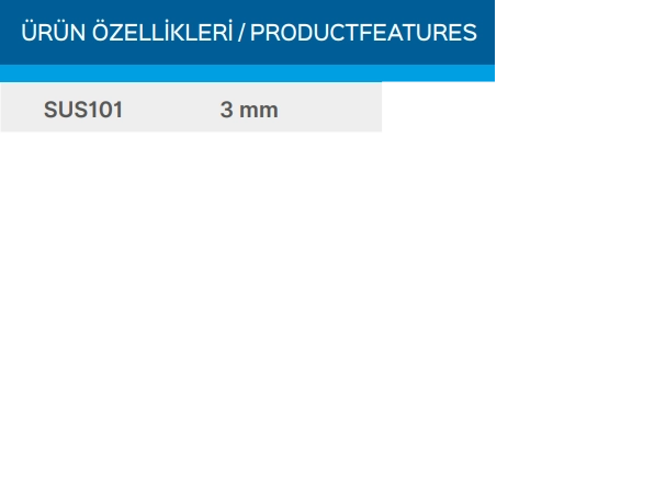 Teknik Veriler Tablosu