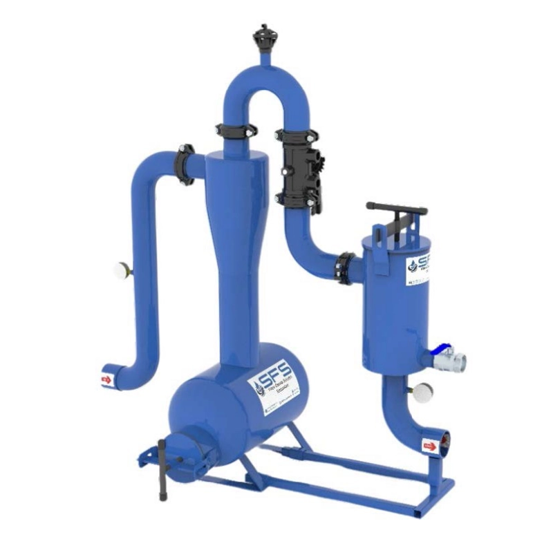 Ready system with silt hydrocyclone