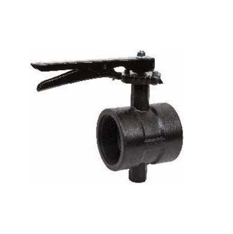 Internally threaded butterfly valve (poly amide body)