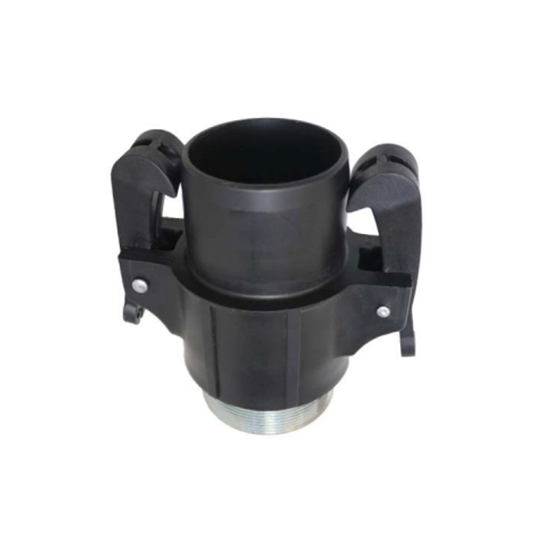 Male metal gear pump coupling  with ratchet