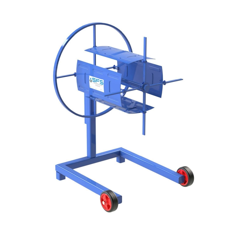 Hose laying collection machine