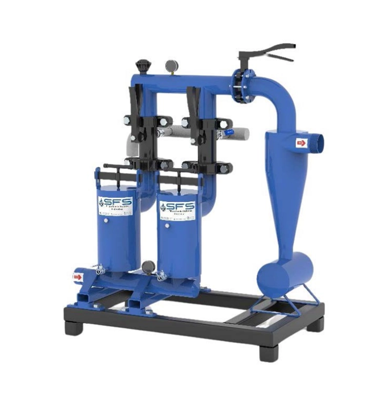 Manual system with backwash (with metal filter)