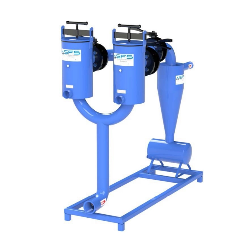 Double filter system with manual backwash